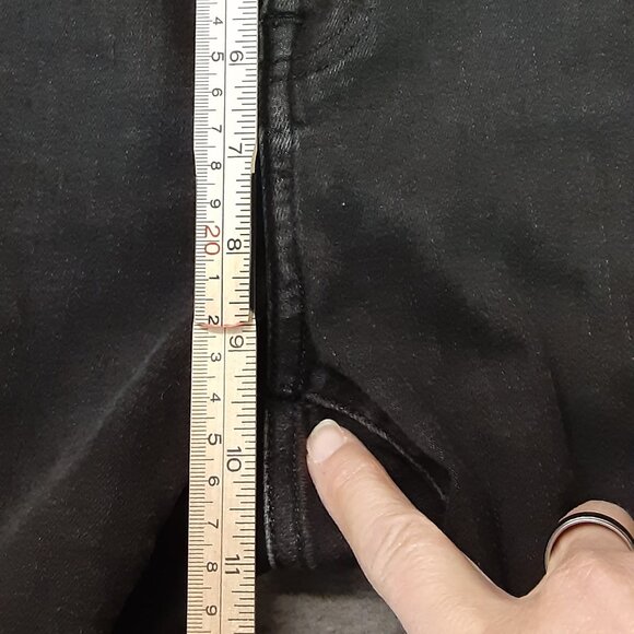 Lucky Brand Black Denim Mid Rise Ava Skinny Size 8/29 A Ankle Stretch Zip Fly - Picture 7 of 12